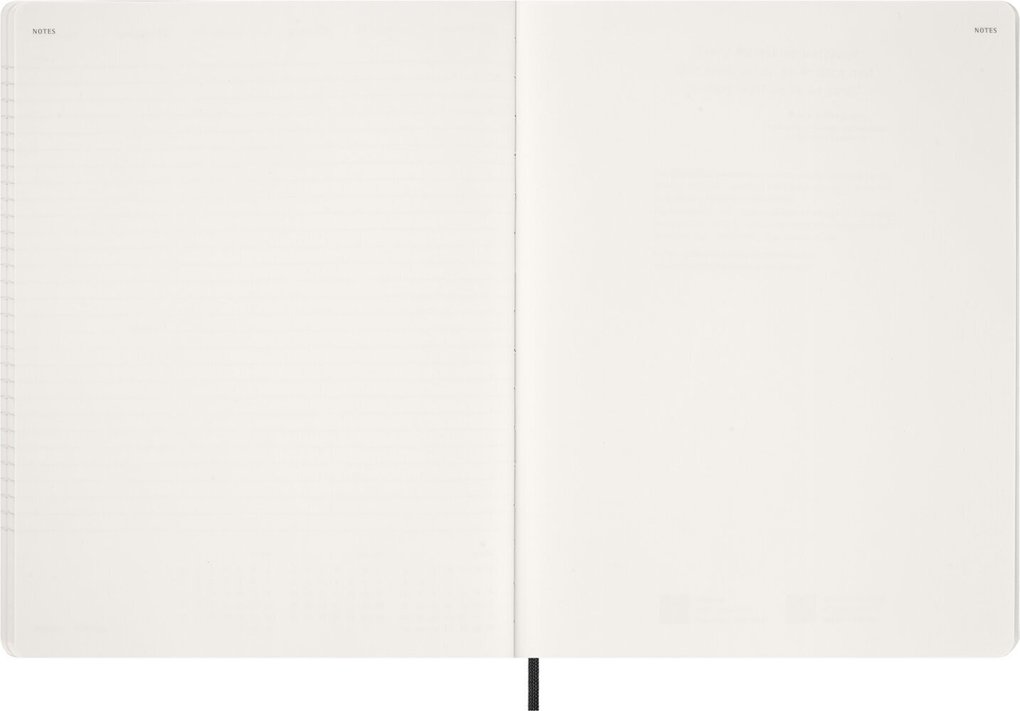 Weitere Ansicht: Moleskine 15 Monate Essential Wochenkalender 2026/2027, 1 Wo = 2 Seiten, vertikal, XXL, weicher Einband, Schwarz