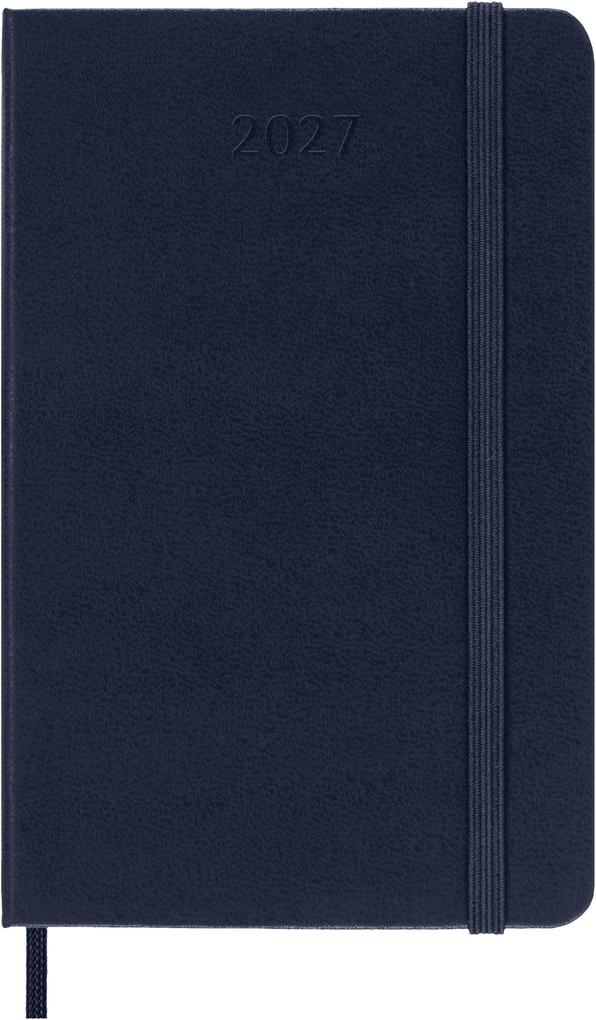 Weitere Ansicht: Moleskine 12 Monate Wochen Notizkalender 2027, Pocket/A6, 1 Wo = 1 Seite, rechts linierte Seite, Fester Einband, Saphir