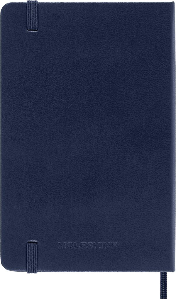 Weitere Ansicht: Moleskine 12 Monate Wochen Notizkalender 2027, Pocket/A6, 1 Wo = 1 Seite, rechts linierte Seite, Fester Einband, Saphir