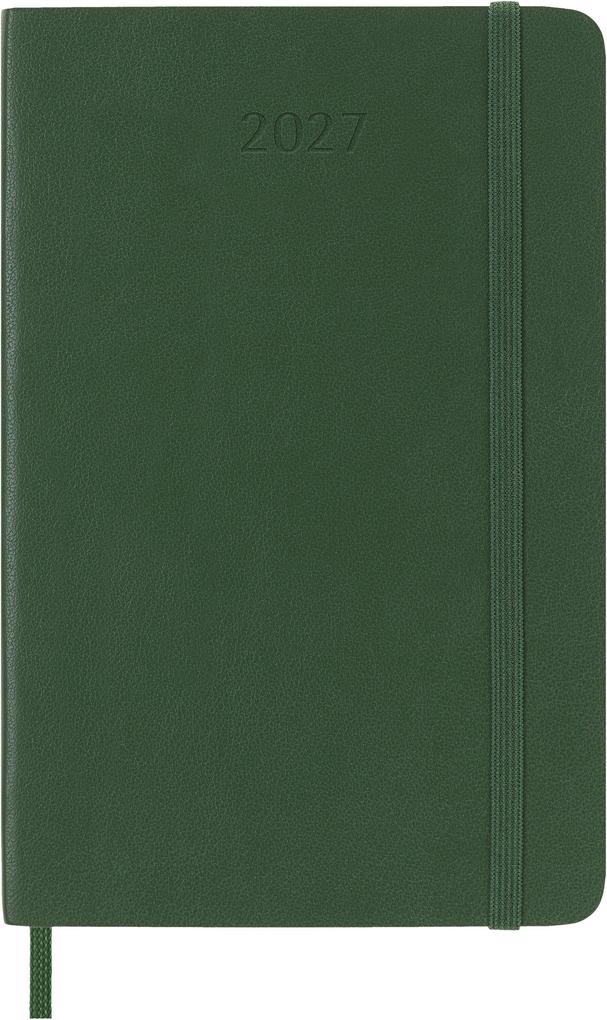 Weitere Ansicht: Moleskine 12 Monate Wochen Notizkalender 2027, Pocket/A6, 1 Wo = 1 Seite, rechts linierte Seite, Weicher Einband, Myrtengrün