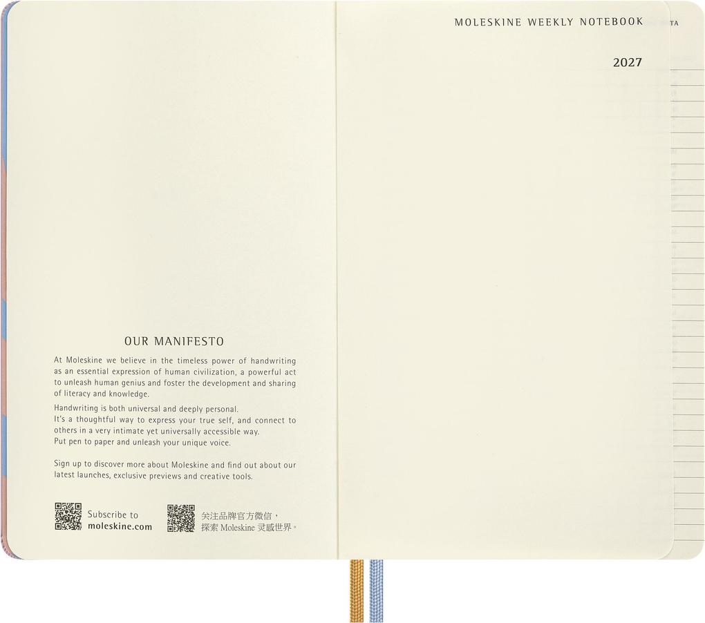 Weitere Ansicht: Moleskine Alice im Wunderland 12 Monate Wochen-Notizkalender 2027, L/A5, 1 Wo = 1 Seite, fester Einband