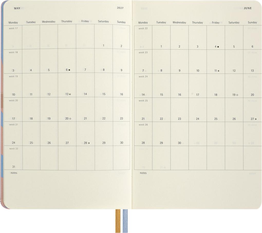 Weitere Ansicht: Moleskine Alice im Wunderland 12 Monate Wochen-Notizkalender 2027, L/A5, 1 Wo = 1 Seite, fester Einband