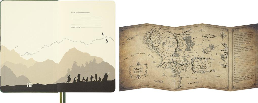 Weitere Ansicht: Moleskine 12 Monate Der Herr der Ringe Tageskalender 2027, L/A5, 1 Tag = 1 Seite, fester Einband
