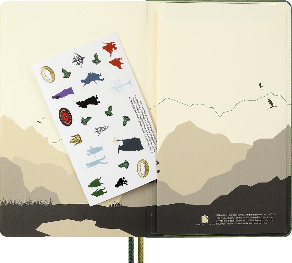 Weitere Ansicht: Moleskine 12 Monate Der Herr der Ringe Tageskalender 2027, L/A5, 1 Tag = 1 Seite, fester Einband