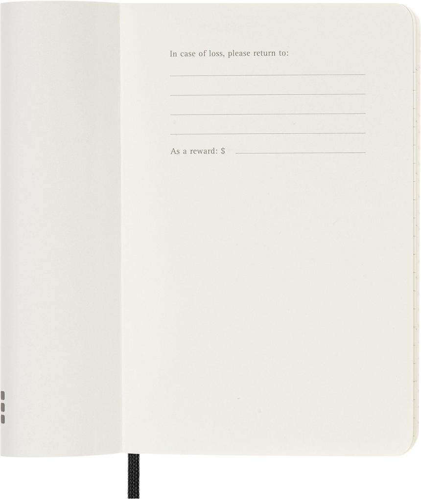 Weitere Ansicht: Moleskine 12 Monate Tagesnotizkalender 2027, P/A6, 1 Tag = 1 Seite, Weicher Einband, Schwarz