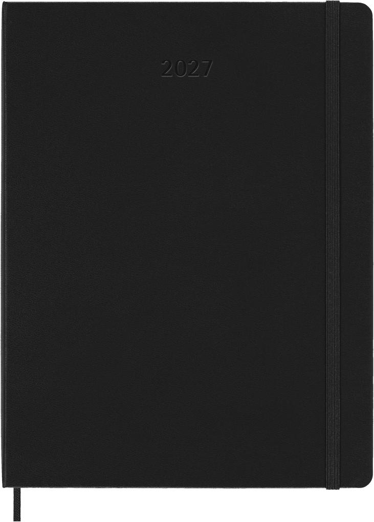 Weitere Ansicht: Moleskine 12 Monate Wochen Notizkaledner 2027, XL, 1 Wo = 1 Seite, rechts linierte Seite, fester Einband, Schwarz