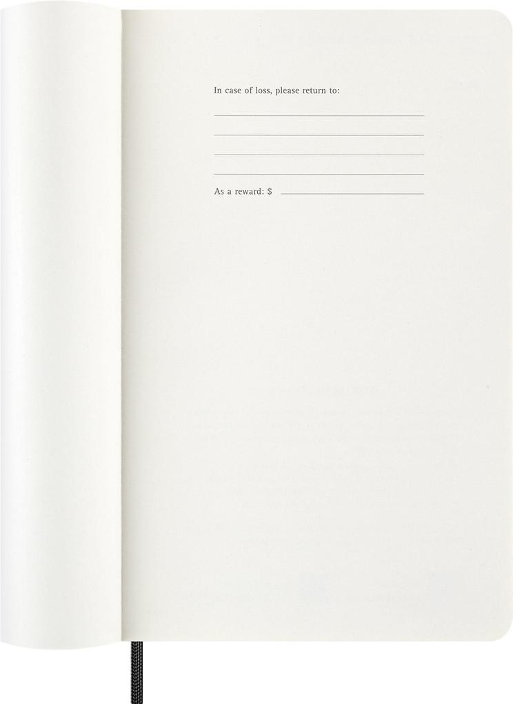Weitere Ansicht: Moleskine 12 Monate Monatsnotizkalender 2027, L/A5, 1 Mo = 2 Seiten, Linierte Seiten, Weicher Einband, Schwarz
