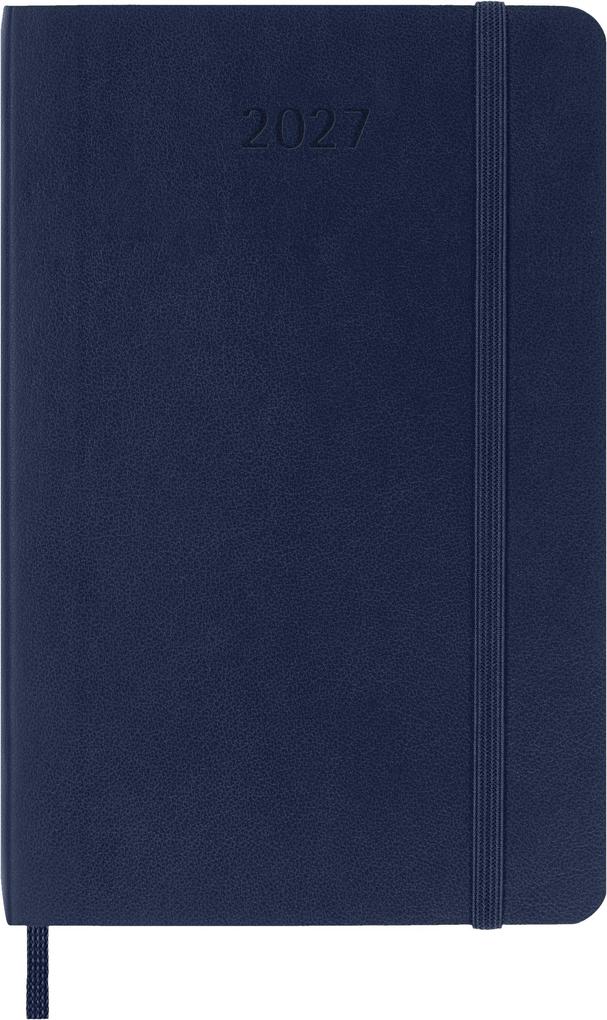 Weitere Ansicht: Moleskine 12 Monate Wochen Notizkalender 2027, Pocket/A6, 1 Wo = 1 Seite, rechts linierte Seite, Weicher Einband, Saphir