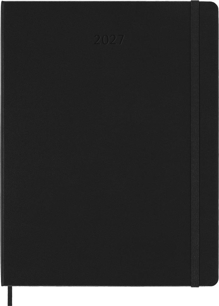Weitere Ansicht: Moleskine 12 Monate Pro Wochen Notizkalender 2027, Pro XL, 1 Wo = 2 Seiten, vertikal, Spalten für Notizen, fester Einband, Schwarz<BR>