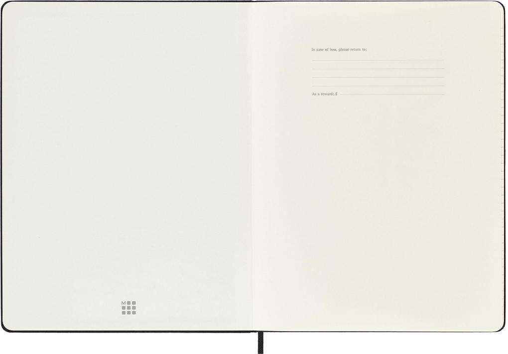 Weitere Ansicht: Moleskine 12 Monate Pro Wochen Notizkalender 2027, Pro XL, 1 Wo = 2 Seiten, vertikal, Spalten für Notizen, fester Einband, Schwarz<BR>