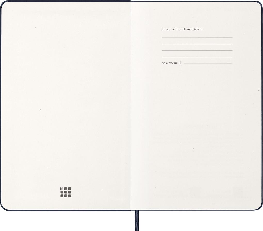 Weitere Ansicht: Moleskine 12 Monate Tageskalender 2027, Large/A5, 1 Tag = 1 Seite, Fester Einband, Saphir