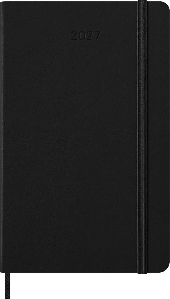 Weitere Ansicht: Moleskine 12 Monate Tageskalender 2027, Large/A5, 1 Tag = 1 Seite, fester Einband, Schwarz