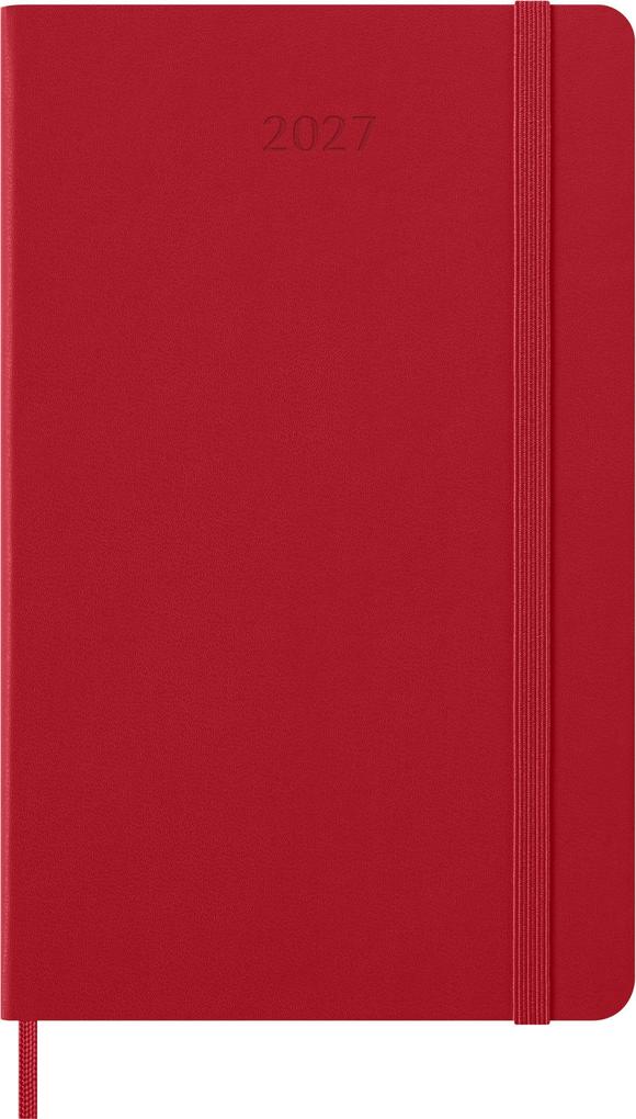 Weitere Ansicht: Moleskine 12 Monate Tageskalender 2027, Large/A5, 1 Tag = 1 Seite, Fester Einband, Scharlachrot