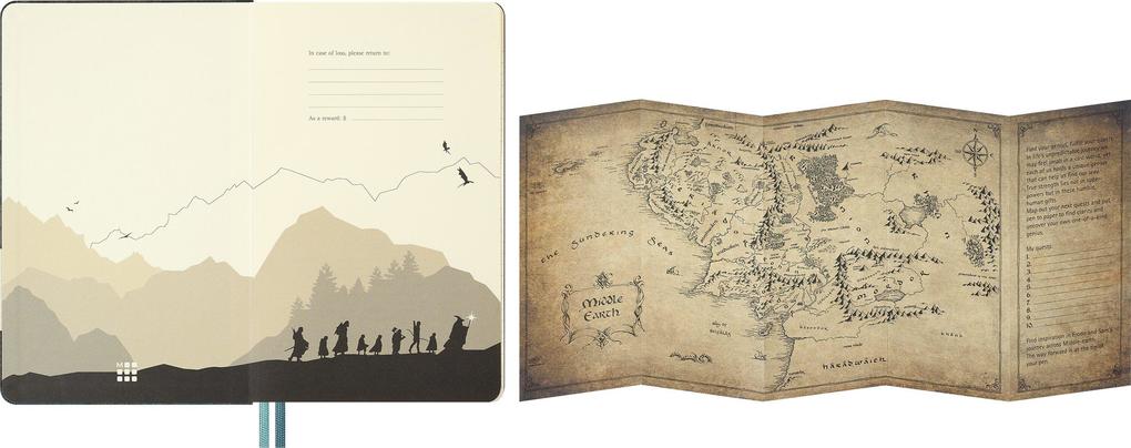 Weitere Ansicht: Moleskine 12 Monate Der Herr der Ringe Wochen-Notizkalender 2027, L/A5, 1 Wo = 1 Seite, fester Einband