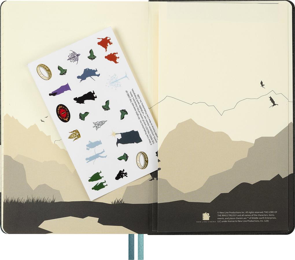 Weitere Ansicht: Moleskine 12 Monate Der Herr der Ringe Wochen-Notizkalender 2027, L/A5, 1 Wo = 1 Seite, fester Einband
