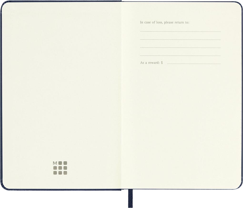 Weitere Ansicht: Moleskine 12 Monate Tageskalender 2027, Pocket/A6, 1 Tag = 1 Seite, Fester Einband, Saphir