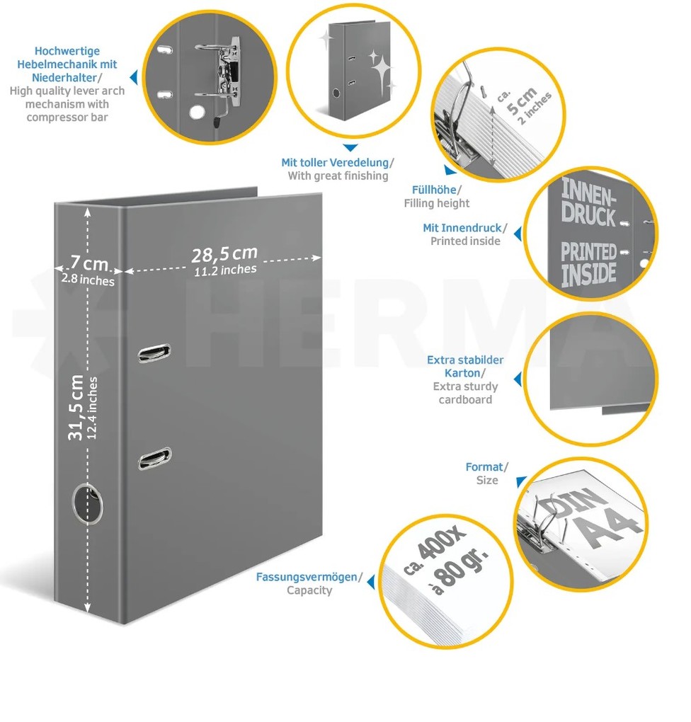 Weitere Ansicht: Herma Motiv-Ordner A4 Schmetterlinge