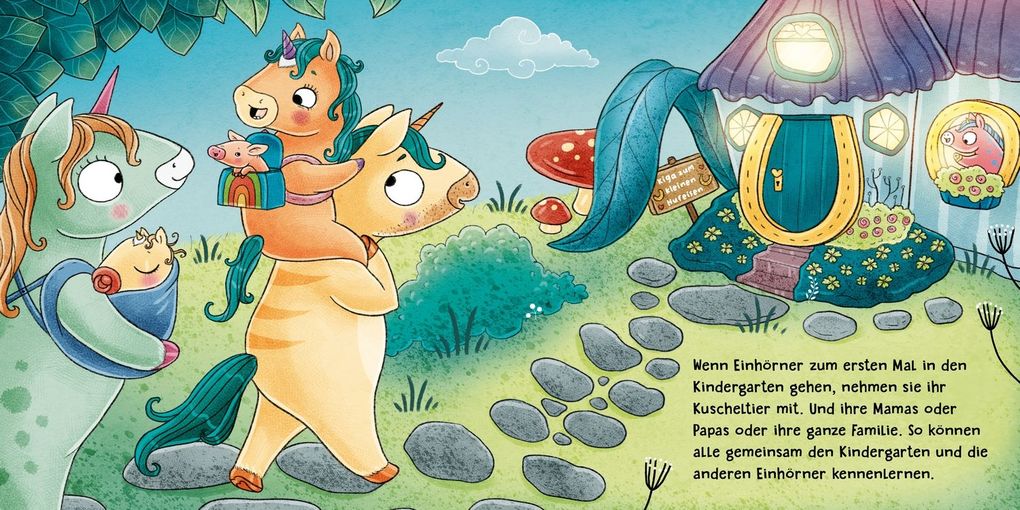 Weitere Ansicht: Weißt du, wie Einhörner in den Kindergarten gehen? | Ruby van der Bogen