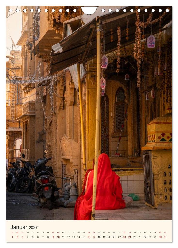 Weitere Ansicht: Straßenleben in Rajasthan (Wandkalender 2027 DIN A4 hoch), CALVENDO Monatskalender | Photostravellers Photostravellers, Calvendo