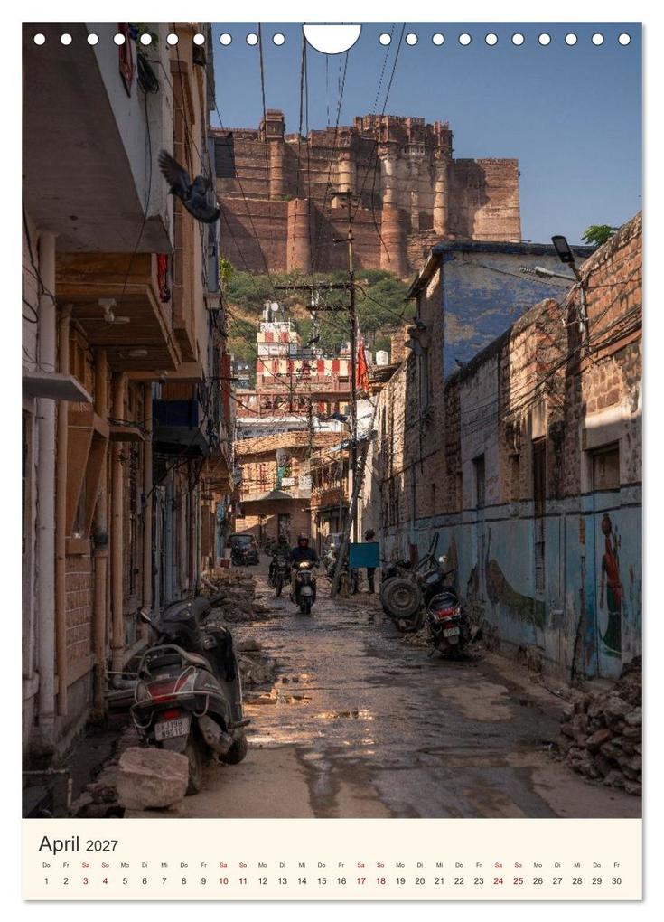 Weitere Ansicht: Straßenleben in Rajasthan (Wandkalender 2027 DIN A4 hoch), CALVENDO Monatskalender | Photostravellers Photostravellers, Calvendo