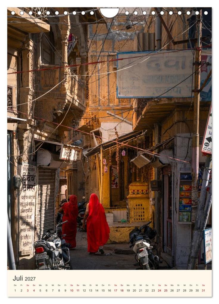 Weitere Ansicht: Straßenleben in Rajasthan (Wandkalender 2027 DIN A4 hoch), CALVENDO Monatskalender | Photostravellers Photostravellers, Calvendo