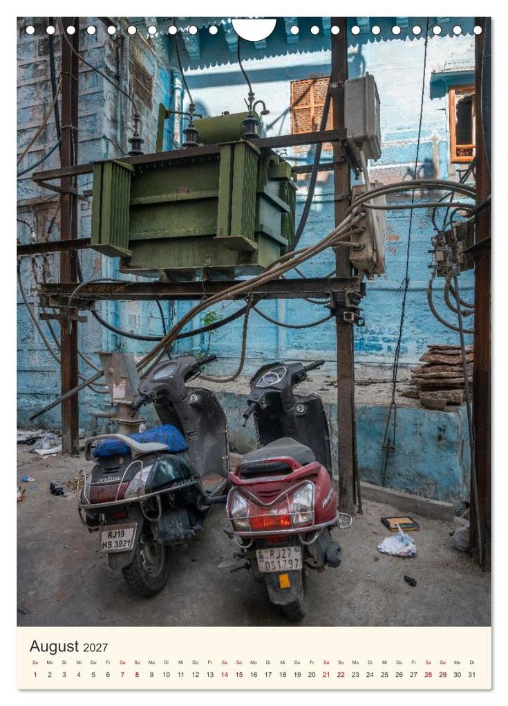 Weitere Ansicht: Straßenleben in Rajasthan (Wandkalender 2027 DIN A4 hoch), CALVENDO Monatskalender | Photostravellers Photostravellers, Calvendo