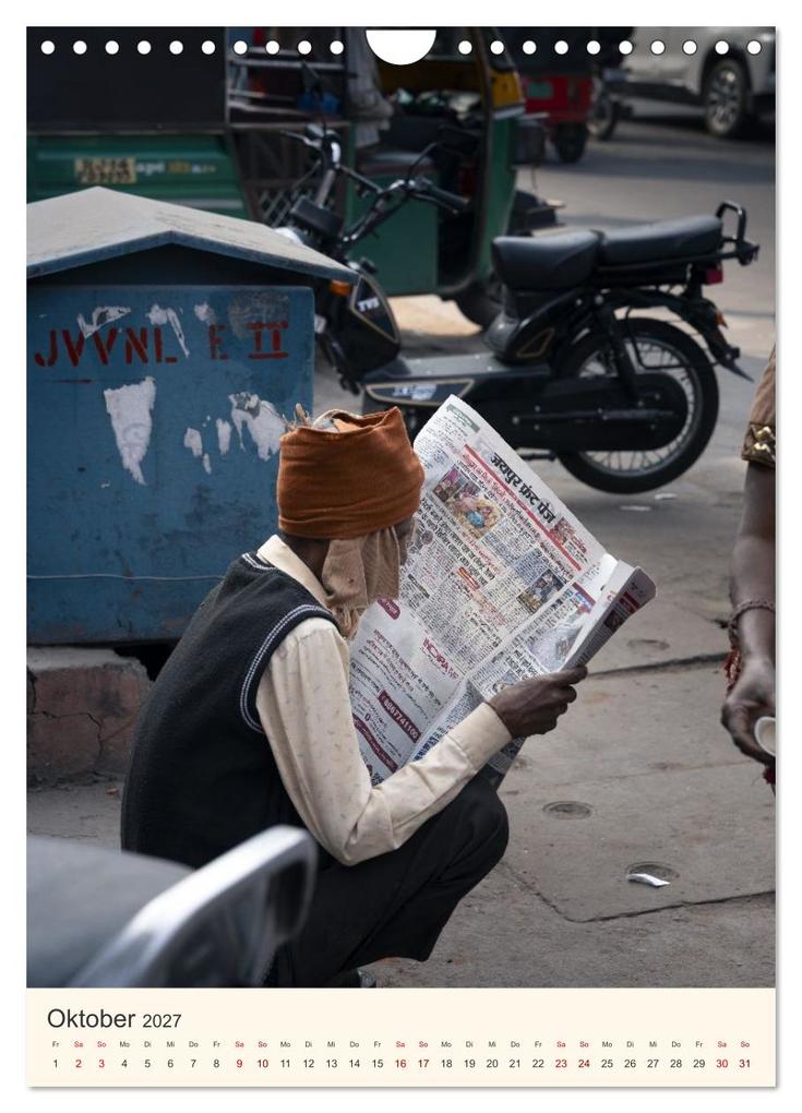 Weitere Ansicht: Straßenleben in Rajasthan (Wandkalender 2027 DIN A4 hoch), CALVENDO Monatskalender | Photostravellers Photostravellers, Calvendo