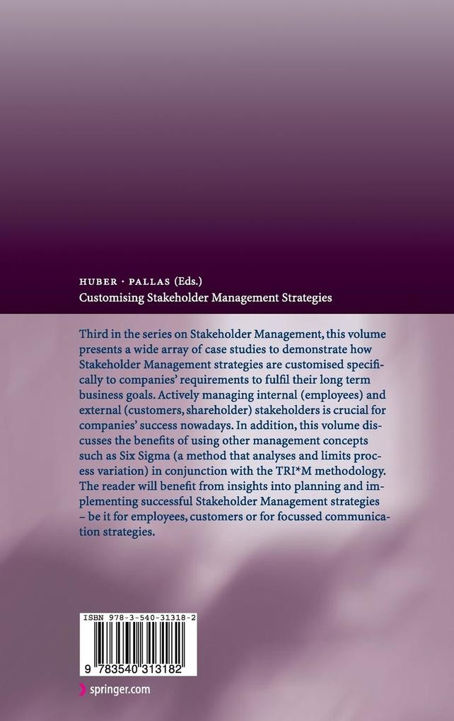 Weitere Ansicht: Customising Stakeholder Management Strategies