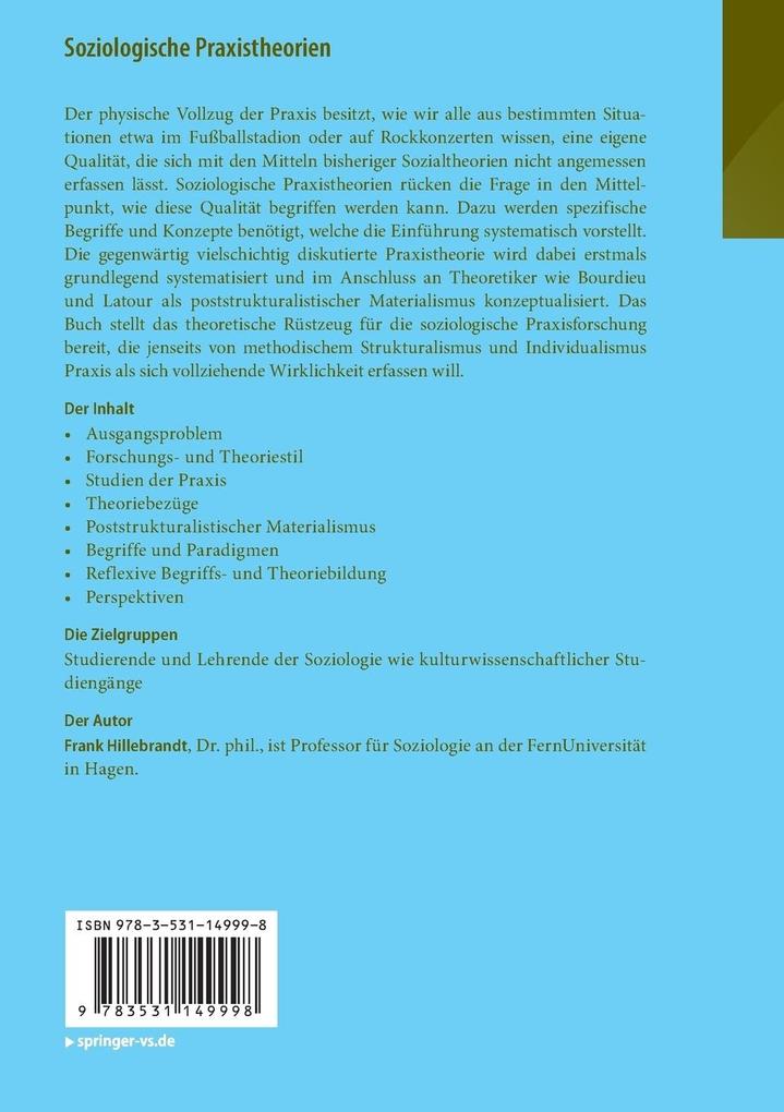 Weitere Ansicht: Soziologische Praxistheorien | Frank Hillebrandt