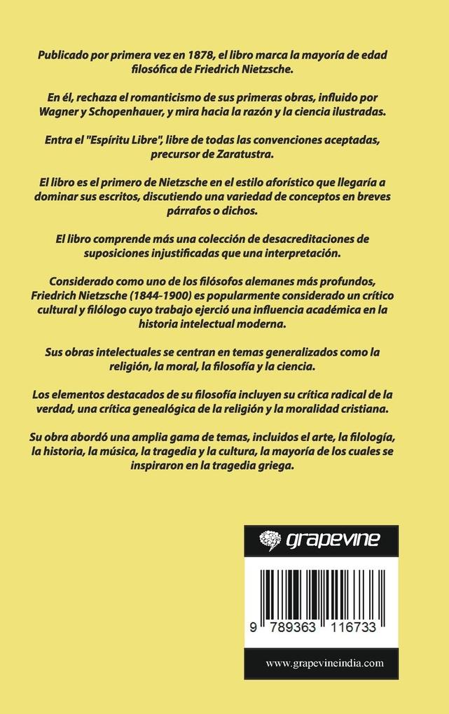 Weitere Ansicht: Humano, demasiado humano | Friedrich Nietzsche