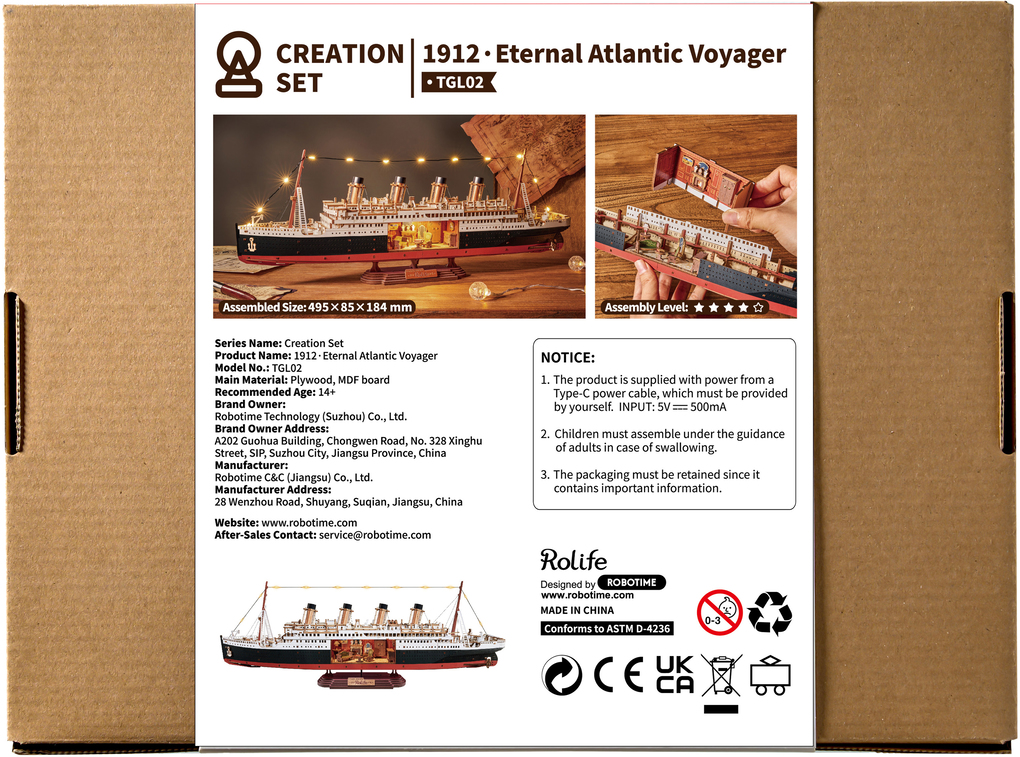 Weitere Ansicht: 1912 Eternal Atlantic Voyager