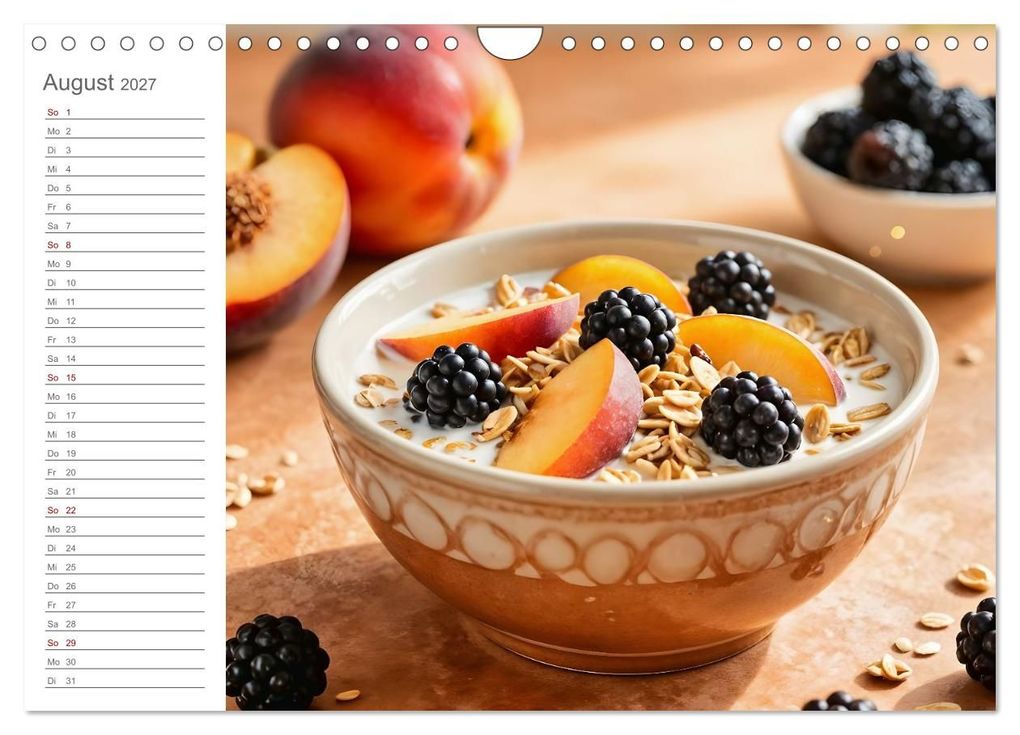 Weitere Ansicht: MorgenMüsli - Ein Jahr voller Farbe und Genuss (Wandkalender 2027 DIN A4 quer), CALVENDO Monatskalender | Fred Schimak, Calvendo