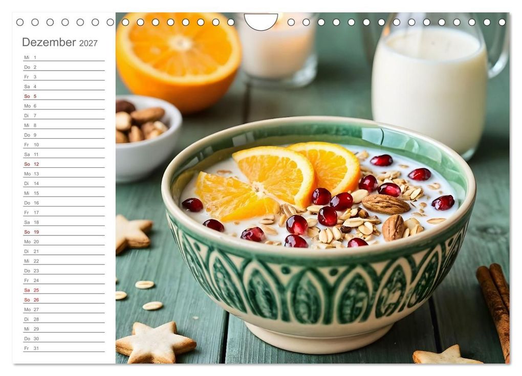 Weitere Ansicht: MorgenMüsli - Ein Jahr voller Farbe und Genuss (Wandkalender 2027 DIN A4 quer), CALVENDO Monatskalender | Fred Schimak, Calvendo