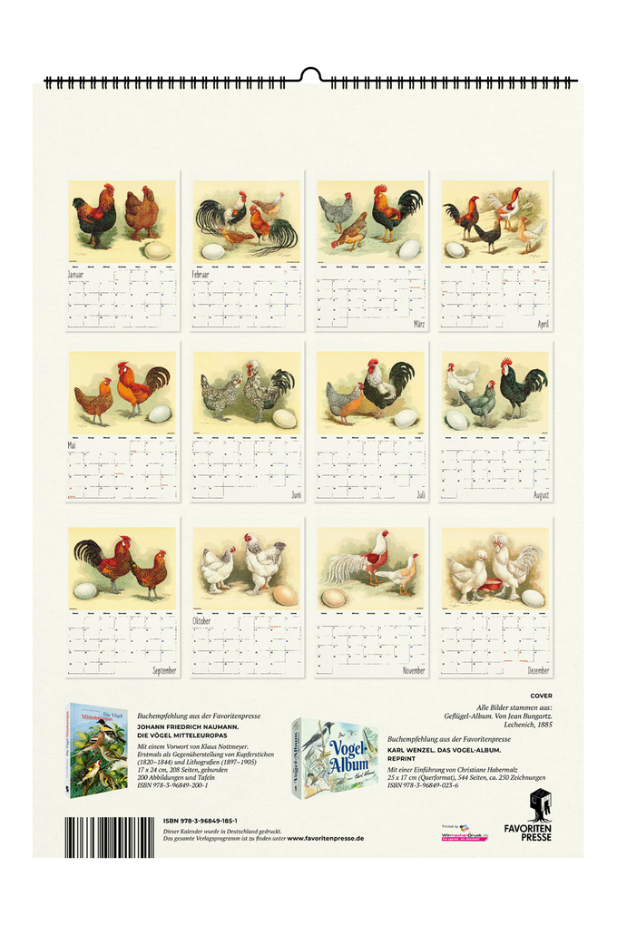 Weitere Ansicht: Hühner. Wandkalender 2027