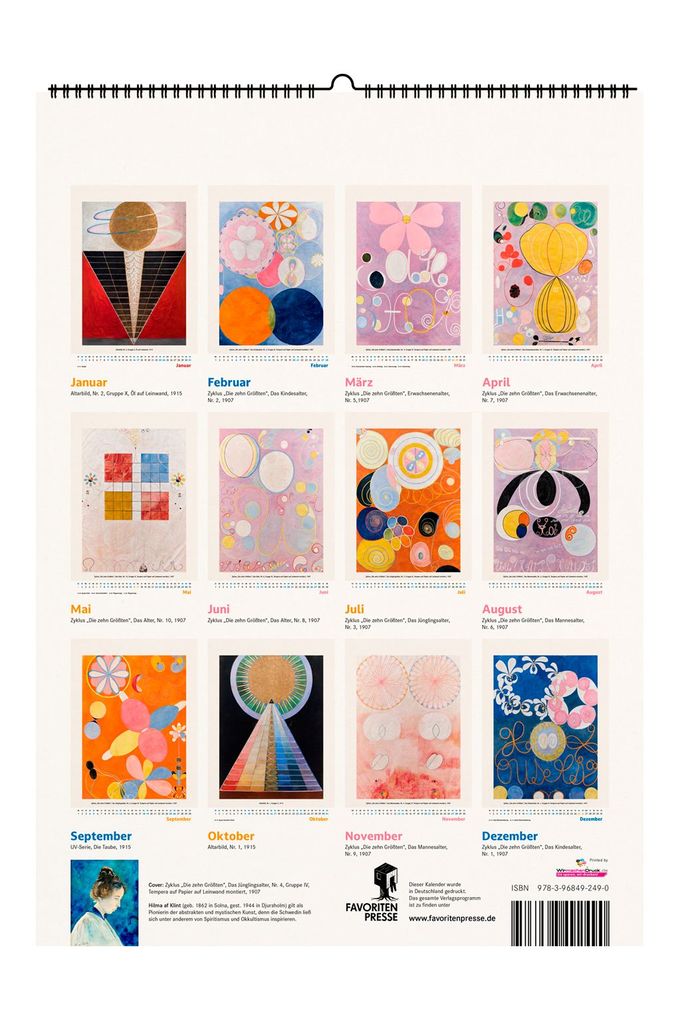 Weitere Ansicht: Hilma af Klint. Wandkalender 2027