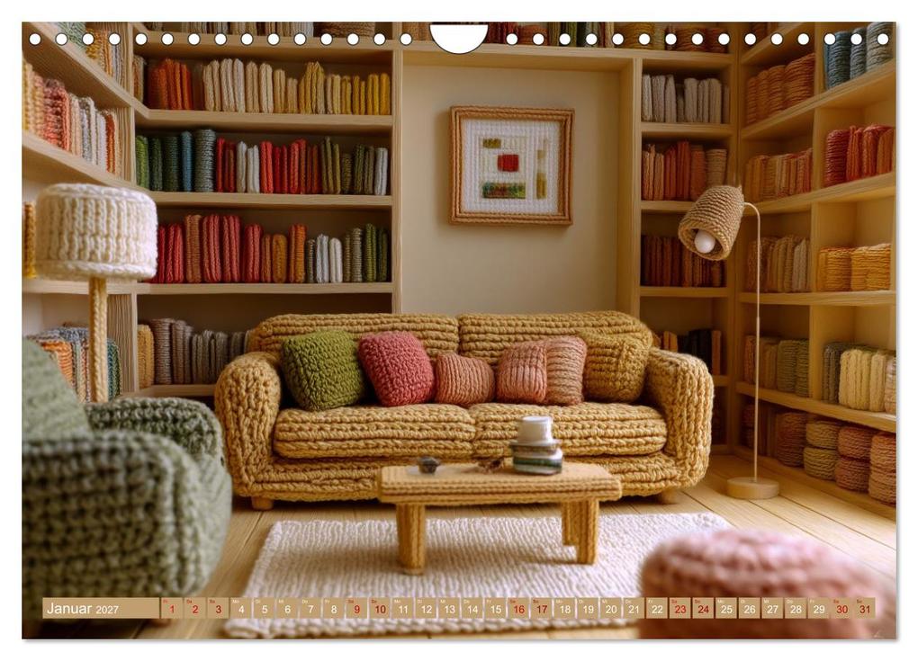 Weitere Ansicht: Amigurumi Wohnwelten. Textiles Interior Design mit Charme (Wandkalender 2027 DIN A4 quer), CALVENDO Monatskalender | Hanna Wagner, Calvendo