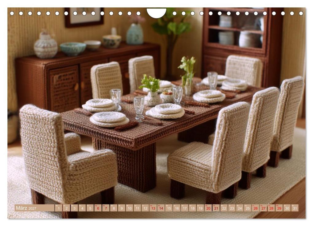 Weitere Ansicht: Amigurumi Wohnwelten. Textiles Interior Design mit Charme (Wandkalender 2027 DIN A4 quer), CALVENDO Monatskalender | Hanna Wagner, Calvendo