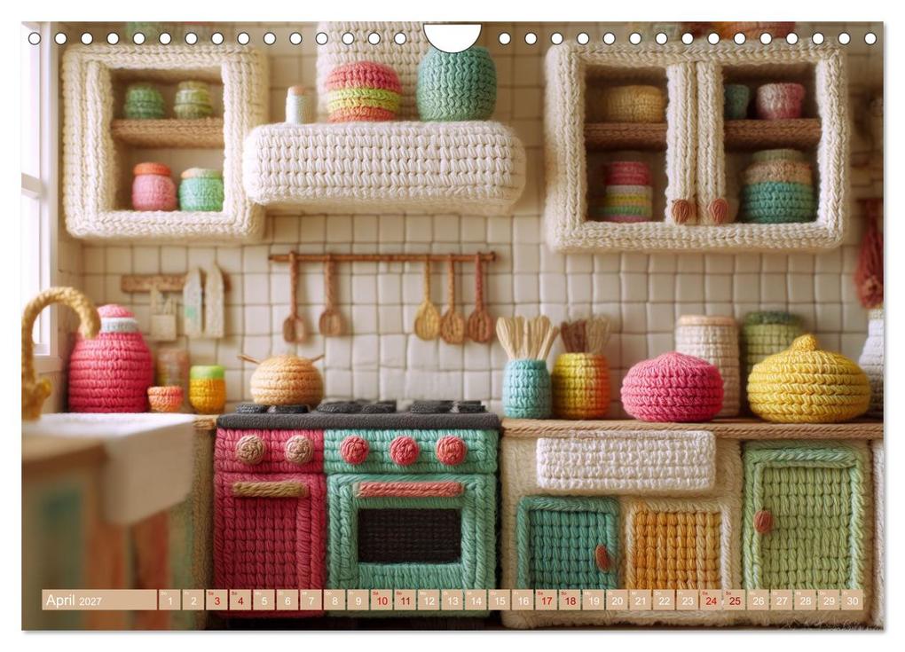 Weitere Ansicht: Amigurumi Wohnwelten. Textiles Interior Design mit Charme (Wandkalender 2027 DIN A4 quer), CALVENDO Monatskalender | Hanna Wagner, Calvendo