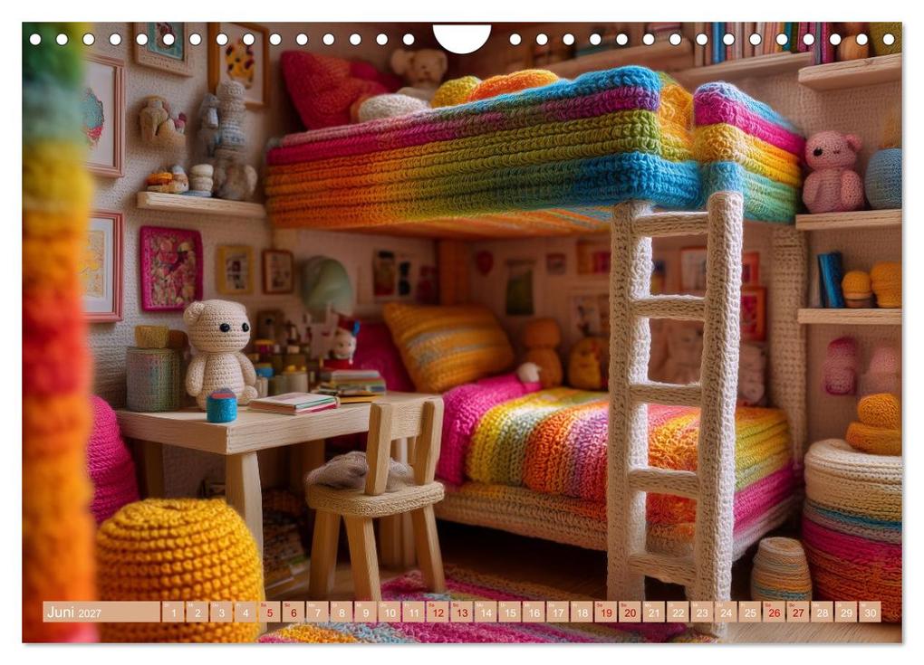 Weitere Ansicht: Amigurumi Wohnwelten. Textiles Interior Design mit Charme (Wandkalender 2027 DIN A4 quer), CALVENDO Monatskalender | Hanna Wagner, Calvendo