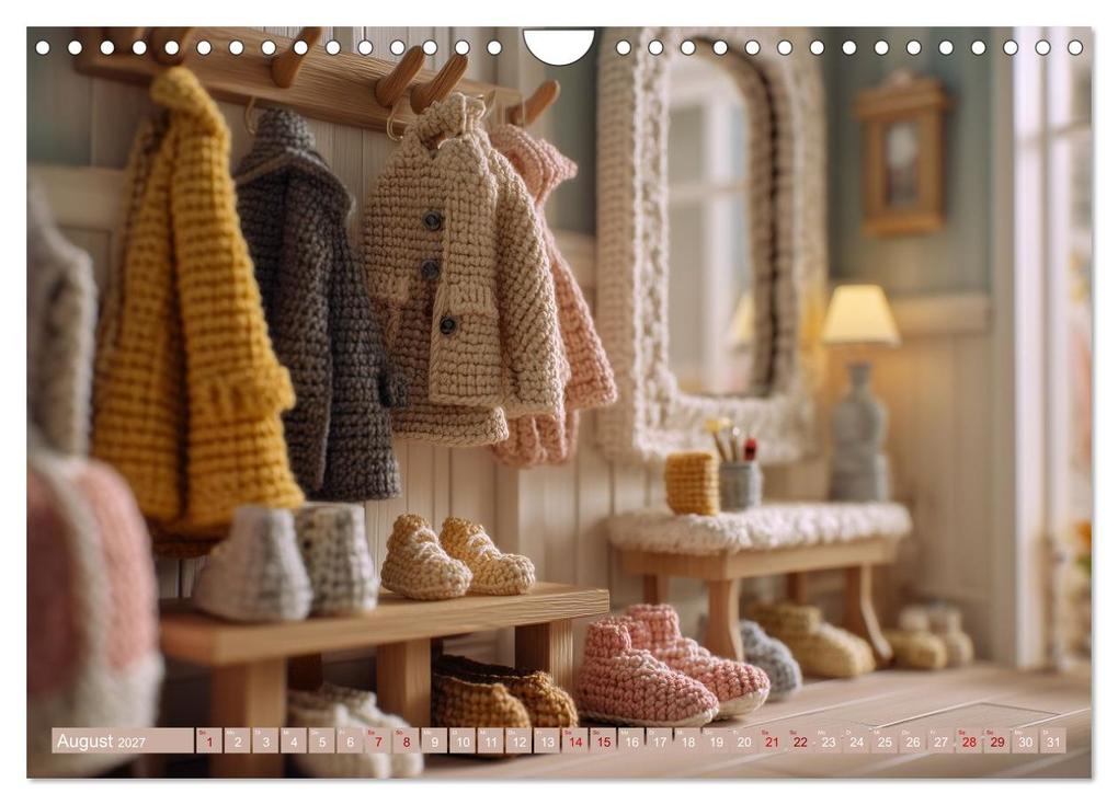 Weitere Ansicht: Amigurumi Wohnwelten. Textiles Interior Design mit Charme (Wandkalender 2027 DIN A4 quer), CALVENDO Monatskalender | Hanna Wagner, Calvendo