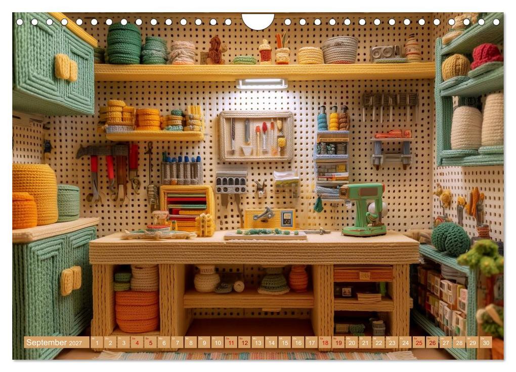 Weitere Ansicht: Amigurumi Wohnwelten. Textiles Interior Design mit Charme (Wandkalender 2027 DIN A4 quer), CALVENDO Monatskalender | Hanna Wagner, Calvendo