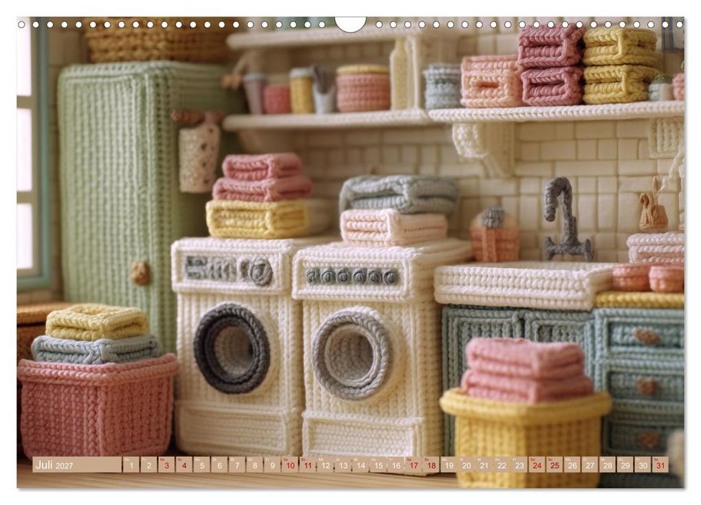 Weitere Ansicht: Amigurumi Wohnwelten. Textiles Interior Design mit Charme (Wandkalender 2027 DIN A3 quer), CALVENDO Monatskalender | Hanna Wagner, Calvendo