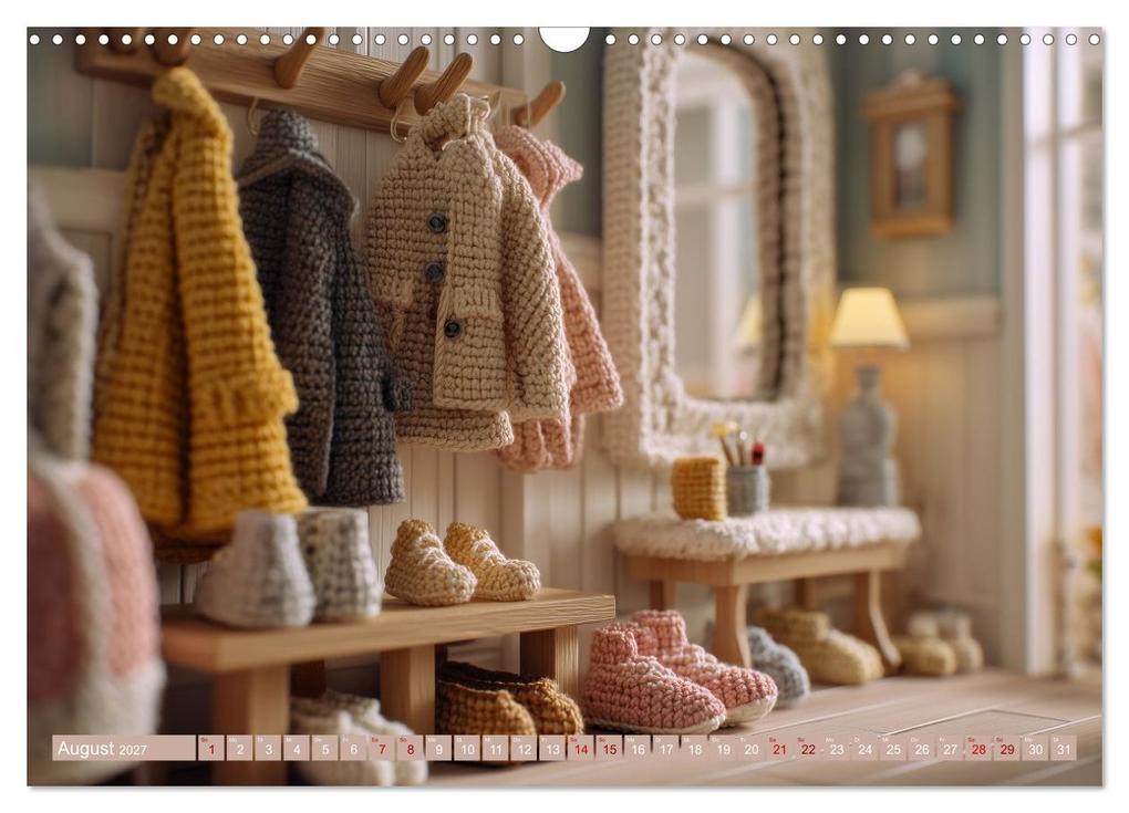 Weitere Ansicht: Amigurumi Wohnwelten. Textiles Interior Design mit Charme (Wandkalender 2027 DIN A3 quer), CALVENDO Monatskalender | Hanna Wagner, Calvendo