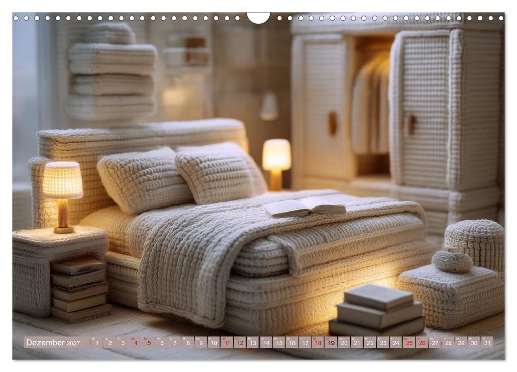 Weitere Ansicht: Amigurumi Wohnwelten. Textiles Interior Design mit Charme (Wandkalender 2027 DIN A3 quer), CALVENDO Monatskalender | Hanna Wagner, Calvendo