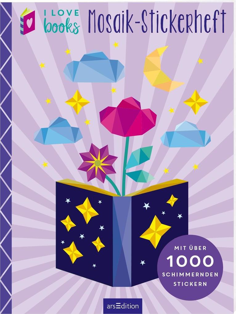 Produktbild: I Love Books - Mosaik-Stickerheft