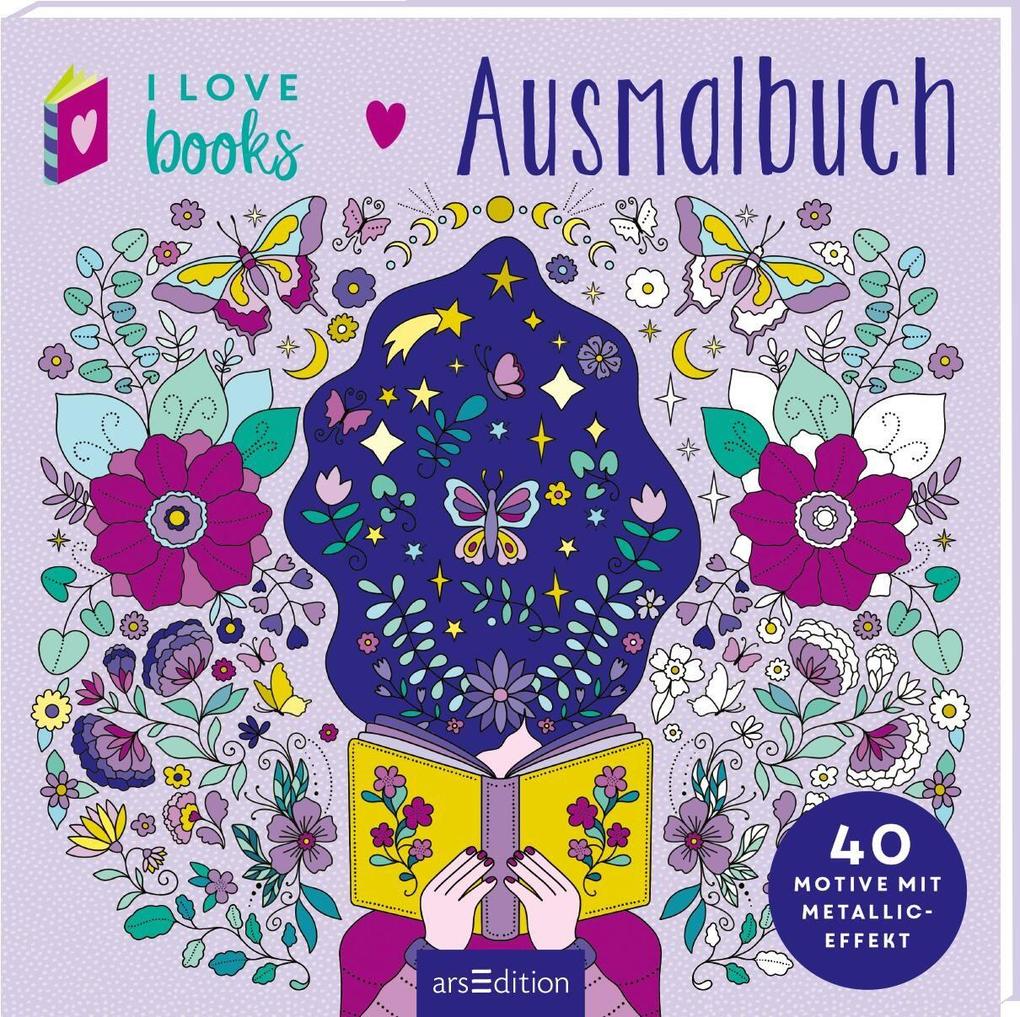 Produktbild: I Love Books - Ausmalbuch
