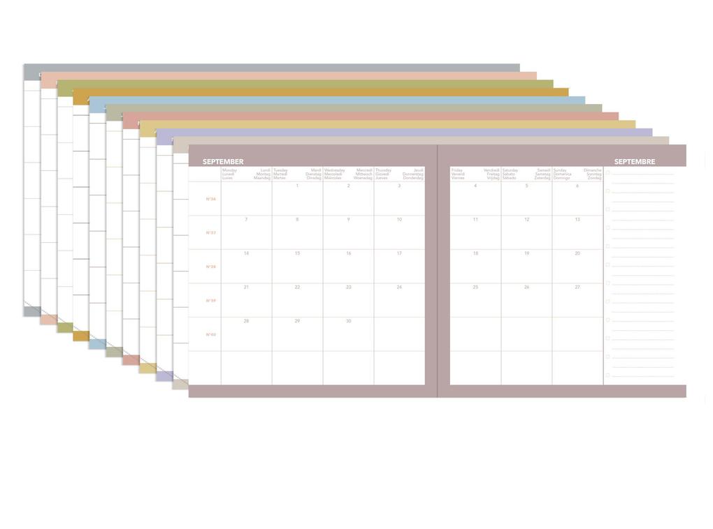 Weitere Ansicht: EXECUTIF SEPT COLOR vz ML Céleste rosa 2026 / 2027