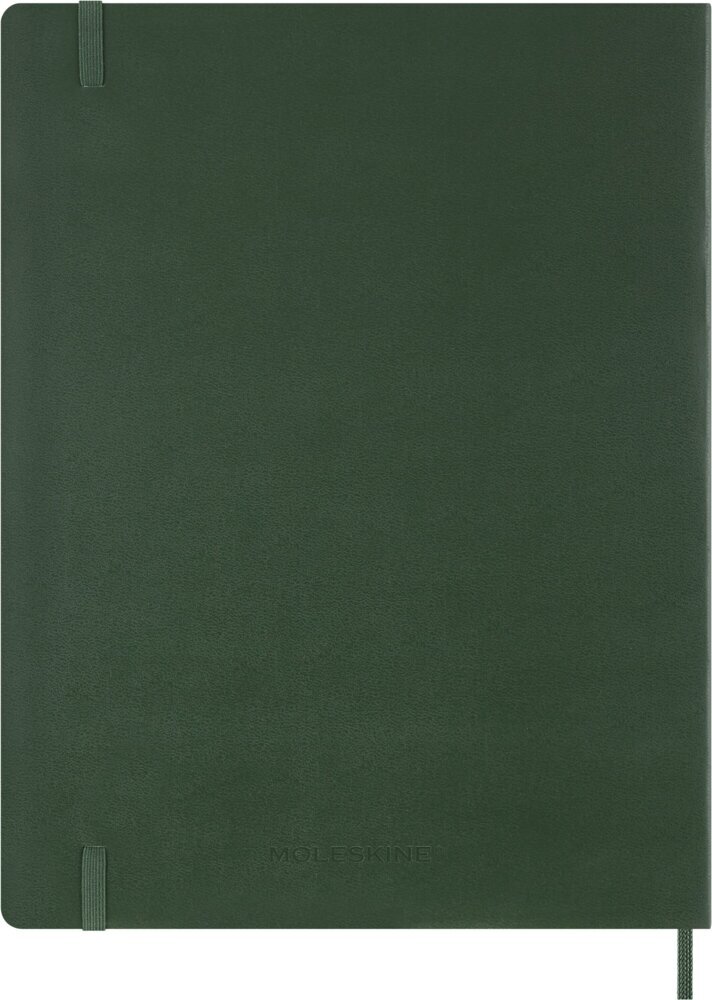 Weitere Ansicht: Moleskine 15 Monate Essential WochenKalender 2026/2027, 1 Wo = 2 Seiten, vertikal, XXL, weicher Einband, Myrtengrün
