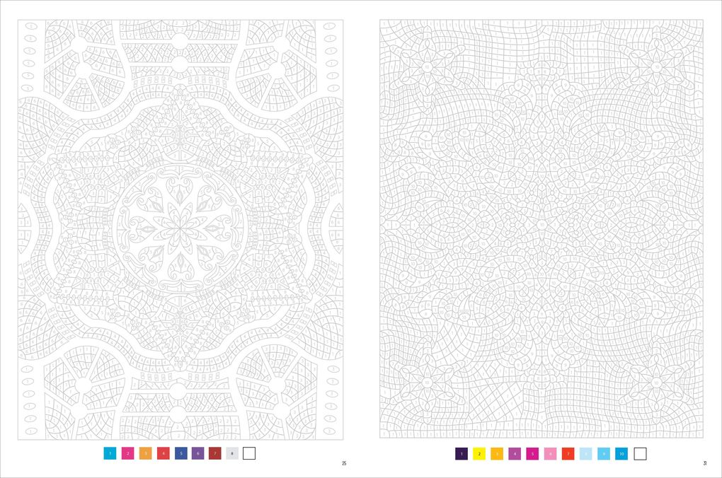 Weitere Ansicht: Malen nach Zahlen: Mandalas