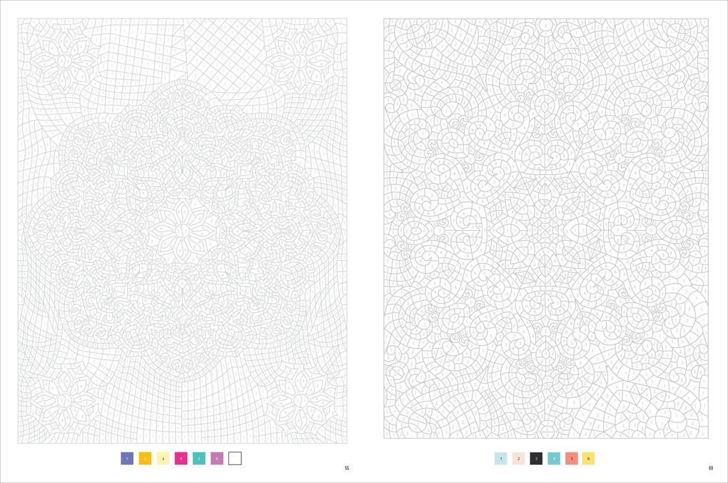 Weitere Ansicht: Malen nach Zahlen: Mandalas